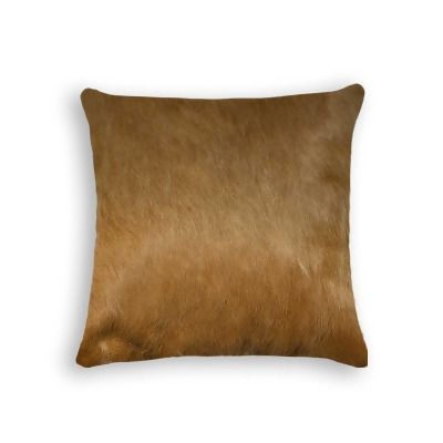 HomeRoots 316654 18 in. Cowhide Pillow - Tan 
