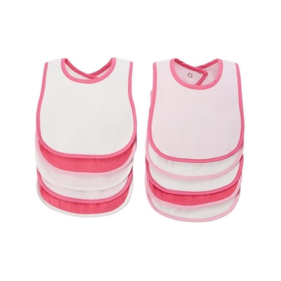 BornCare BCWC 21, 22 6 Bundle 1 Hooded Towel & Washcloth Set, Baby Girl - Pink 