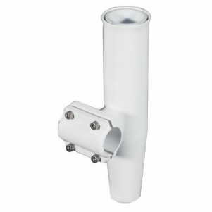 Lees Tackle Ra5202wh Horizontal Mount Clamp-on Rod Holder, White Aluminum - Size 3 - All