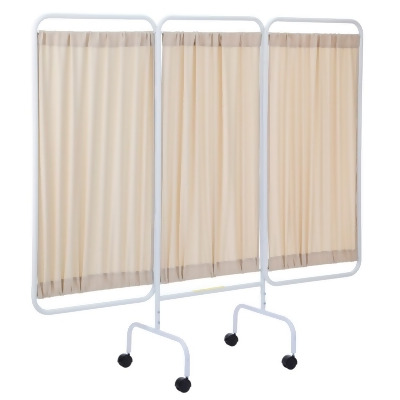 R&B Wire Products PSS-3C-AM-BGF Mobile Designer Privacy Screen, Beige - 81 x 69 in. 