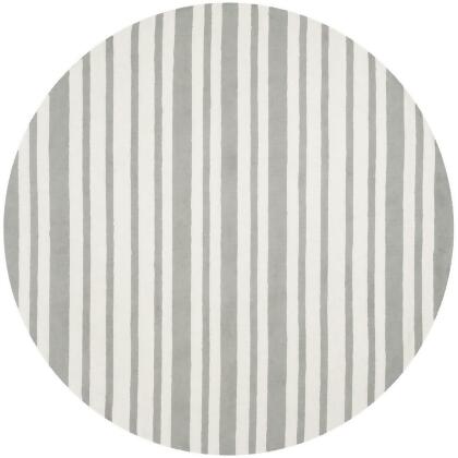 Safavieh SFK917C-5R Kids Hand Tufted Round Rug, Grey & Multi Color - 5 x 5 ft. 