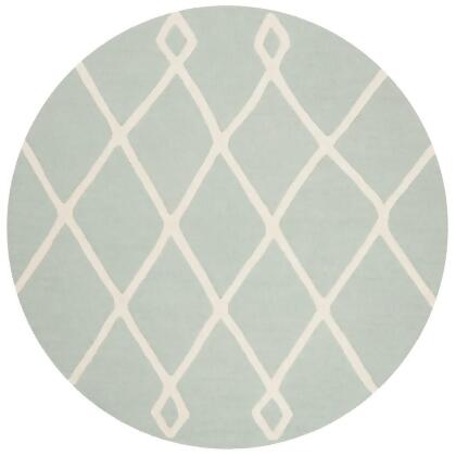 Safavieh SFK906M-5R Kids Hand Tufted Round Rug, Mint & Ivory - 5 x 5 ft. 