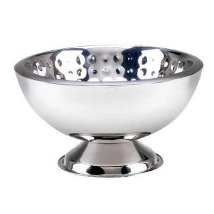 Leeber 72596 3 gal Bolt Hammered Punch Double Wall Bowl 