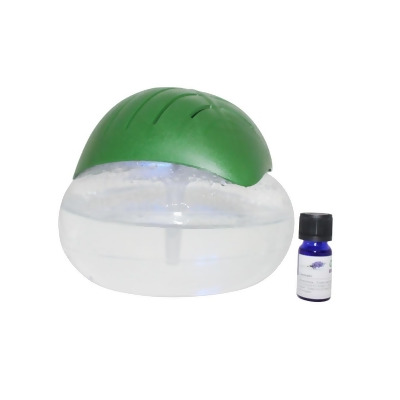 EcoGecko 75607 Green Leaf Air Cleaner & Revitalizer Essential Oil Diffuser with 10 ml Lavender Oil 