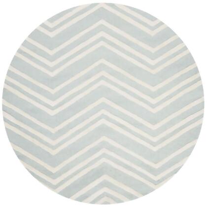 Safavieh SFK910M-5R Kids Hand Tufted Round Rug, Mint & Ivory - 5 x 5 ft. 