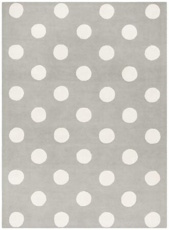 Safavieh SFK904C-5 Kids Hand Tufted Medium Rectangular Area Rug, Grey & Ivory - 5 x 7 ft. 