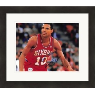 Autograph Warehouse 454864 8 x 10 in. Maurice Cheeks Autographed Photo No. SC1 Matted & Framed for Philadelphia 76ers 1983 NBA Champion Mo 