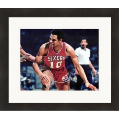 Autograph Warehouse 454865 8 x 10 in. Philadelphia 76ers 1983 NBA Champion Mo Maurice Cheeks Autographed SC2 Matted & Framed Photo 