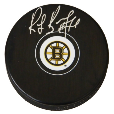 Schwartz Sports Memorabilia BOUPUC401 Ray Bourque Signed Boston Bruins NHL Logo Hockey Puck 