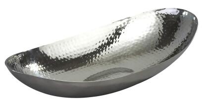 Leeber 72652 13.5 x 7 in. Oval Hammered Bowl 