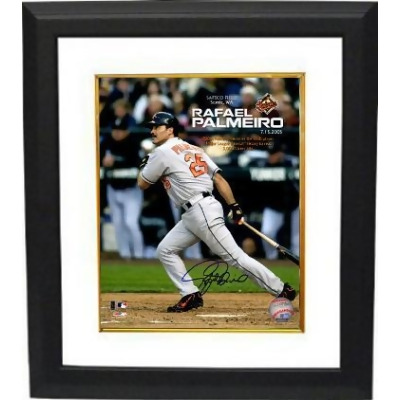 RDB Holdings & Consulting CTBL-BW19549 8 x 10 in. Rafael Palmeiro Signed Baltimore Orioles Custom Framed Photo 