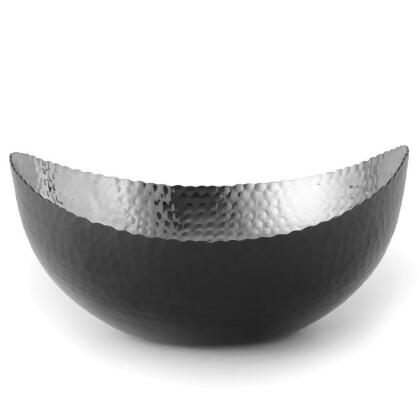 Leeber 72076 7.25 x 6 in. Eclipse Bowl, Black & Nickel 