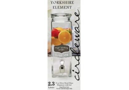 Yorkshire Glass Beverage Dispenser, 80oz
