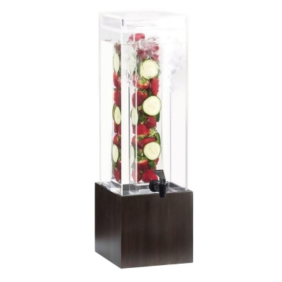 Cal Mil 1527-3INF-96 3 gal Midnight Bamboo Infusion Beverage Dispenser - 8.125 x 9.75 x 25.75 in. 