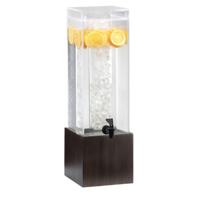 Cal Mil 1527-3-96 3 gal Midnight Bamboo Beverage Dispenser - 8.125 x 9.75 x 25.75 in. 