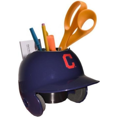 RDB Holdings & Consulting CTBL-021921 Cleveland Indians Red C MLB Baseball Schutt Mini Batting Helmet Desk Caddy 