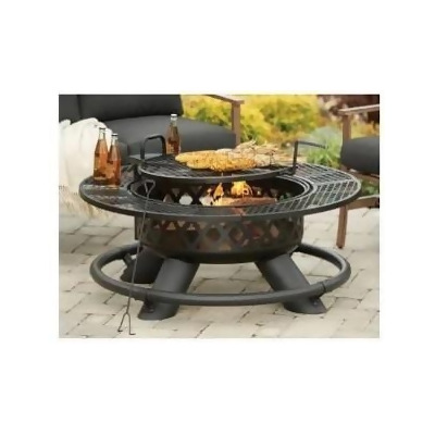 Shinerich Industrial 227766 47 in. Ranch Fire Pit with Grill 