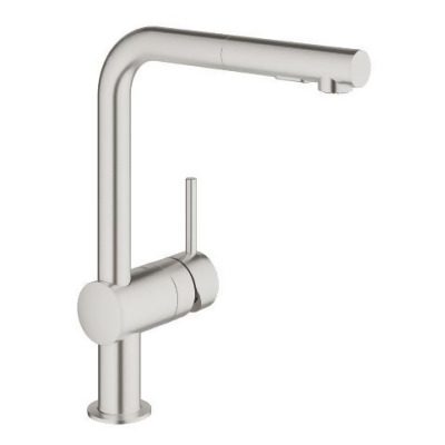 Grohe 30300dc0 Minta Pullout Spray Single Hole Kitchen Faucet