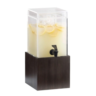 Cal Mil 1527-1-96 1.5 gal Midnight Bamboo Beverage Dispenser - 8.125 x 9.75 x 17.75 in. 