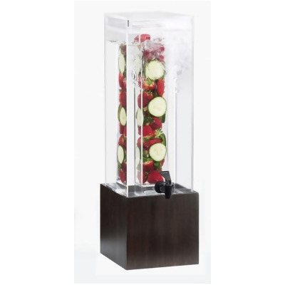 Cal Mil 1527-1INF-96 1.5 gal Midnight Bamboo Infusion Beverage Dispenser - 8.125 x 9.75 x 17.75 in. 