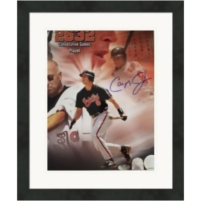 Autograph Warehouse 466684 8 x 10 in. Cal Ripken Jr Autographed Baltimore Orioles Matted & Framed Photo No. 3 MLB Hologram 