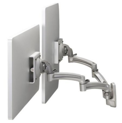 Chief Mounts CHF-K2W220S Wall Mount Swing Arms Dual Monitors - Silver 