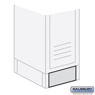 Salsbury 77742TN 12 in. Front Base for Metal Locker, Tan 