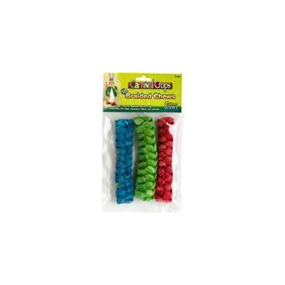 Ware Manufacturing 13055 Large Braided Chews for Small Animals - 3 Piece 