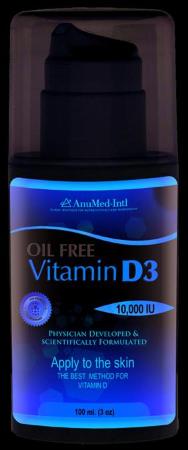 Anumed International 556317 3 oz Vitamin D3 Cream Oil Free - FeaturesHelp improve bone health and the health of the musculoskeletal systemHelps the immune system to fight infectionsEncourages cell differentiationProtect against diabetes both type 1 and type 2, insulin resistanceDirections:One full press...