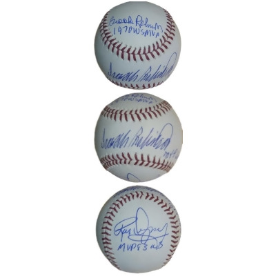 Denver Autographs 12658 Baltimore Orioles MVPs Autographed OML Baseball 