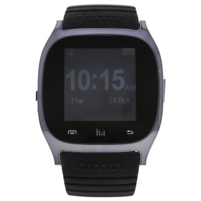 Eclock M-WAT-1357 EK-B3 Montre Connectee Black Silicone Strap Smart Watch for Men 