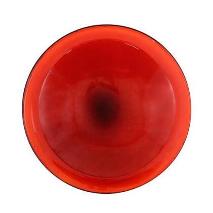 Achla CGB-09R 12 Inch Red Glass Crackle Glass Bowl 