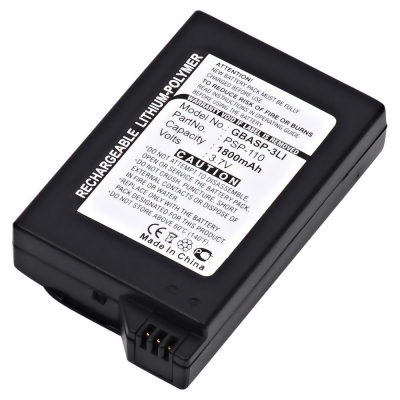 Ultralast GBASP-3LI 3.7V & 1800 mAh Replacement Lithium Polymer Battery for Sony PSP Video Game Controller 