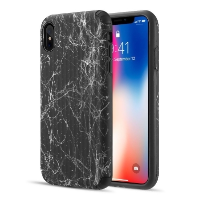 Dream Wireless TCAIPXSM-SPIL-BK The Splash Ink Luggage Hybrid Protection Case for iPhone XS Max - Black 