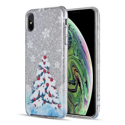 Dream Wireless CSIPXSM-UDZ-XMT The Starry Dazzle Luxury TPU Cover Case for iPhone XS Max - Xmas Tree 