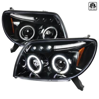 Spec D Tuning 2LHP-4RUN03BK-TM Projector Head-Light for 2003-2005 Toyota 4Runner - Glossy Black