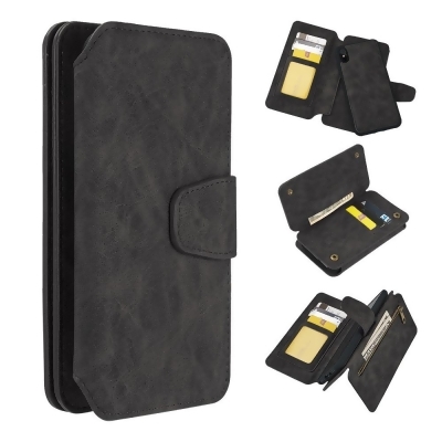 Dream Wireless LPFIPXSM-COA2-BK The Luxury Coach 2 Series Flip Wallet Case for iPhone XS Max - Black 