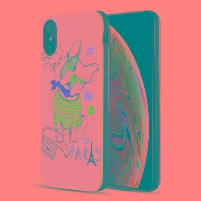 Dream Wireless TCAIPXSM-ARTP-042 The Art Pop Series 3D Embossed Printing Hybrid Case for iPhone XS Max - Design 042 