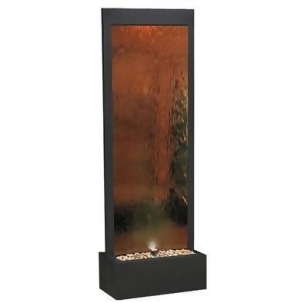 Alpine Corp MLT100 Mirror Waterfall-Bronze with Decorative Stones and Light