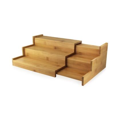 Packnwood 210BSLIDE1 9 x 4.75 in. 3 Level Sliding Bamboo Tray 