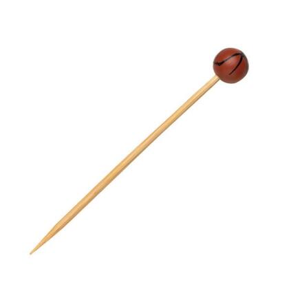 Packnwood 210BBBASK12 4.7 in. Bamboo Basketball Skewers 