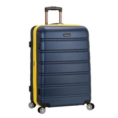 Rockland F1603-NAVY 28 in. Expandable ABS Dual Wheel Spinner Luggage - Navy 