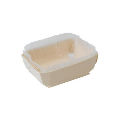 Packnwood 210NBAKE104 16 oz Wooden Baking Mold - 7.3 x 3.1 x 1.6 in. 