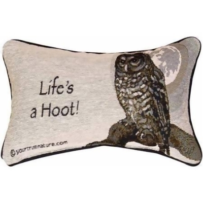 Manual Woodworkers & Weavers TWAOWL 12.5 x 8.5 in. Advice from a Owl Throw Pillow 