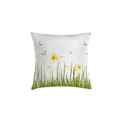 Manual Woodworkers & Weavers SLSPRG 18 in. Its Springtime Dye 100 Hours Pillow 
