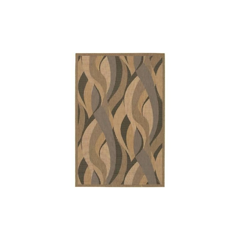 Couristan Recife Seagrass Natural & Black In/Out Rug