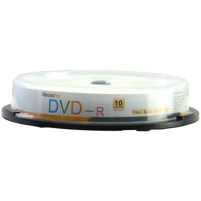 Xtrempro 11029 DVD-R 16X 4.7GB 120Min DVD Blank Discs in Spindle - Pack of 10 