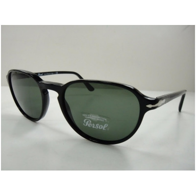 Persol M-SG-3551 54-19-145 mm 3053S 9014-31 Sunglass for Mens - Black & Green 