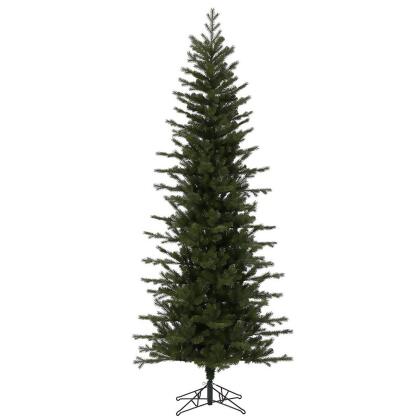 Vickerman G180190 12 ft. x 59 in. Unlit Hillside Pencil Spruce Artificial Christmas Tree with 4183 Tip Count 