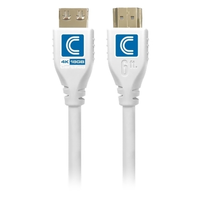 Comprehensive MHD18G-12PROWHTA MicroFlex Pro AV & IT Series 4K60 18G High Speed Active HDMI Cable with ProGrip, White - 10 ft. 